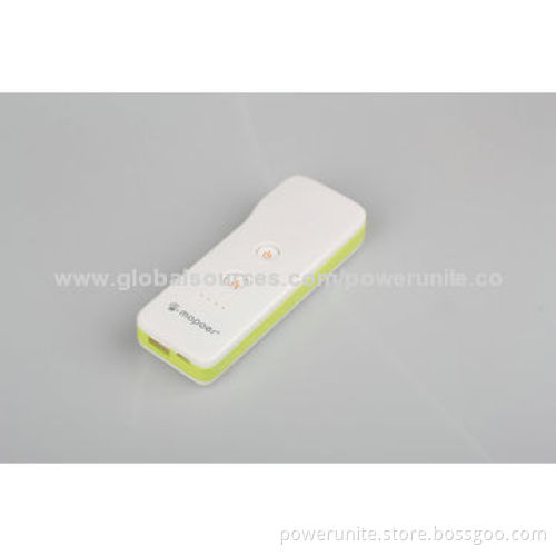 Fashionable Portable Lithium-ion Power Bank with 5,200mAh Capacity